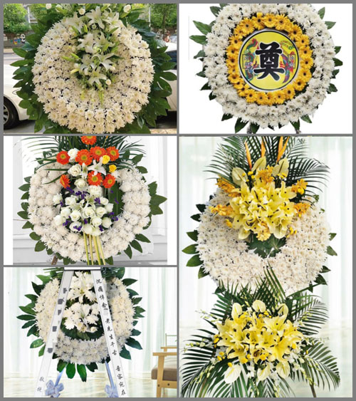 湖北黄冈市黄梅县小池镇陈坝村花圈速递